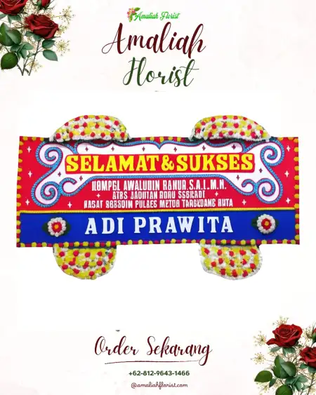 Papan Bunga Ucapan Selamat Pondokpanjang